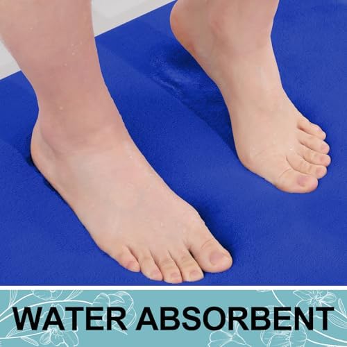 Smiry Memory Foam Bath Mat 47x17, Extra Soft and Absorbent Bathroom Rugs