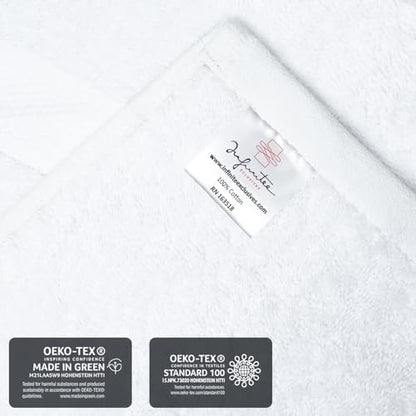Infinitee Xclusives 100% Cotton Hand Towels for Bathroom - Set of 6
