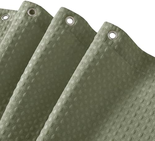 Madison Park Arbor Waffle Extra Wide Shower Curtain, 108 x 72, Sage Green