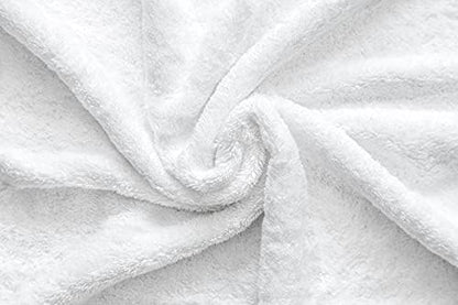 American Veteran Towel, Hand Towels for Bathroom Set of 4, 100% Cotton Turkish Hand Towel Sets, Soft Hand Face Towels, White Hand Towels