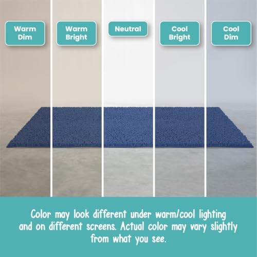 ITSOFT Runner Plush Bathroom Rug 71"x21", Absorbent Machine Washable Non Slip Chenille Bath Mats, Quick Dry Bathmat, Bath Rugs for Bath, Shower, Bedroom, Door Mat, Dark Blue