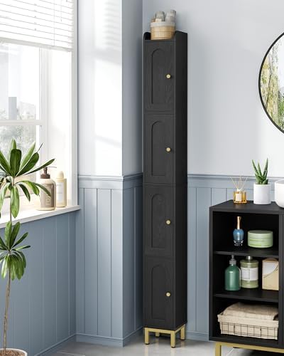 Hzuaneri 4-Tier Narrow Tall Storage Cabinet