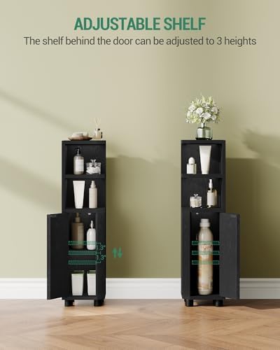 Hzuaneri Corner Cabinet, Small Bathroom Corner Cabinet with Doors