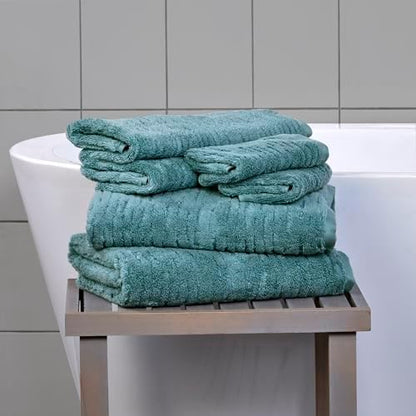 SKL Home CloudSoft Bath Towel, 100% Cotton Luxury, Teal