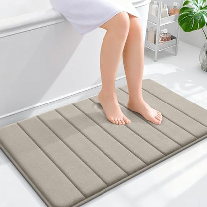 OLANLY Memory Foam Bath Mat 35x24, Super Soft and Absorbent Bathroom Rugs
