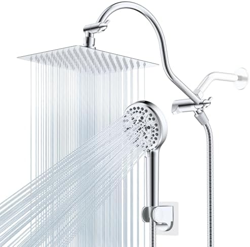 Hibbent All Metal cUPC Certified High Pressure Rainfall 8'' Shower Head