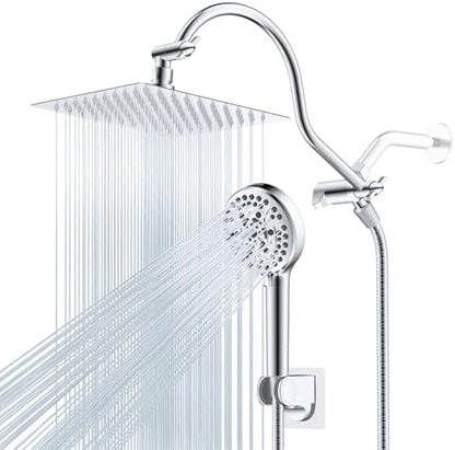 Hibbent All Metal cUPC Certified High Pressure Rainfall 8'' Shower Head