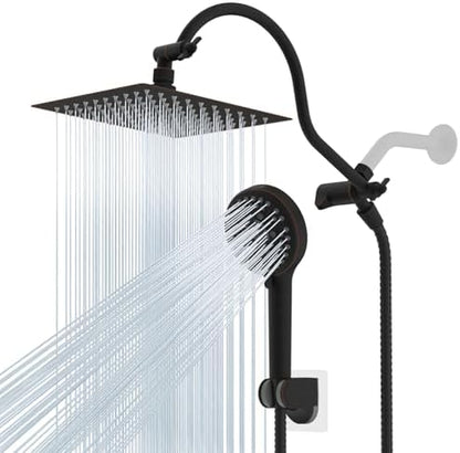 Hibbent All Metal cUPC Certified High Pressure Rainfall 8'' Shower Head