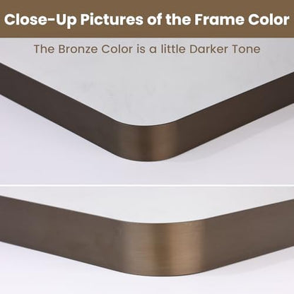 LOAAO 60"X30" Bronze Bathroom Mirror