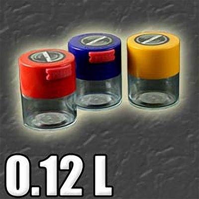 TIGHTPAC MINIVAC Portable Vacuum Seal Airtight Container – Keeps Coffee Beans, Grounds, Tea, Spices & Herbs Fresh Longer – Travel-Ready, NSF-Certified Food-Grade Storage, 10 to 30 Grams, Red Clear