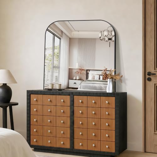 YIROMAN Bathroom Mirrors for Over Sink,36"x36" Black Bathroom Vanity Mirror