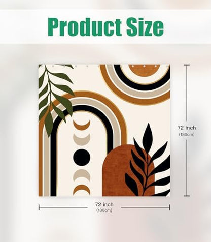 Bathroom Shower Curtain Cute Cortinas para Baño 72 x 72, Boho