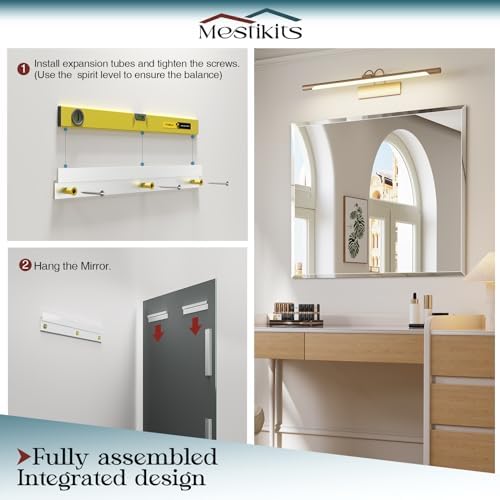36"x48" Frameless Bathroom Mirror, Beveled Bathroom Vanity Mirror