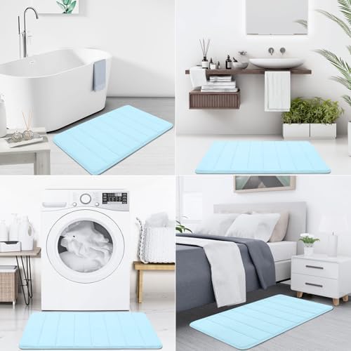 Buganda Memory Foam Bath Mat 24 x 16, Ultra Soft Absorbent Bathroom Rugs