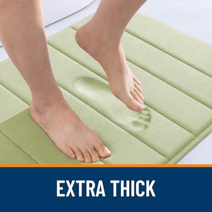 OLANLY Memory Foam Long Bathroom Rugs Runner 59x24, Super Soft Absorbent