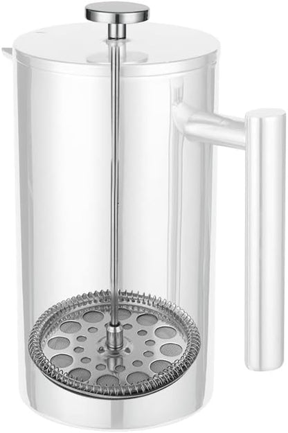 ZCZQC 1 Set Stainless Steel Tea Plunger French Press Parts 800L Stainless Steel 34oz French Press Filter Replacement Parts Tea Pot Filter Coffee Tea Leaf Mesh