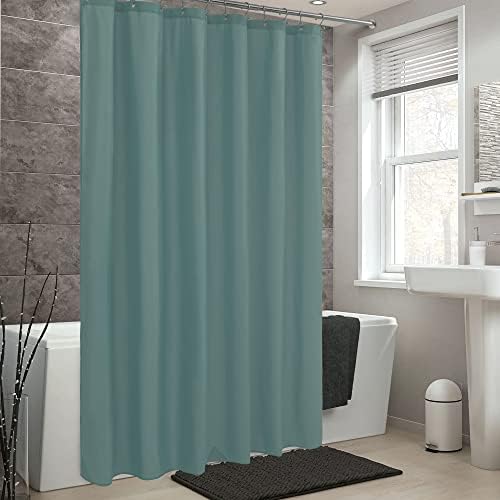 ALYVIA SPRING Stall Waterproof Fabric Shower Curtain or Liner Teal, 36x72