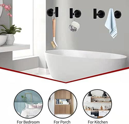 10pcs Matte Black Bathroom Hardware Set