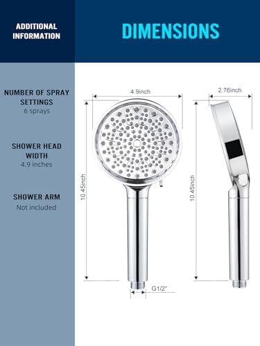 Cobbe Filtered Shower Head with Handheld - Filters Over 99% Of Chlorine
