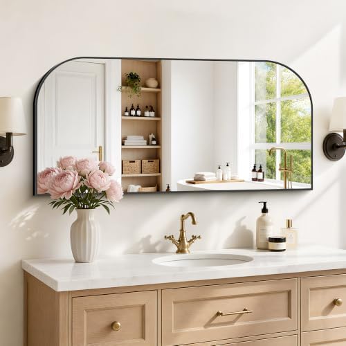 YIROMAN Bathroom Mirrors for Over Sink,24"x48" Black Bathroom Vanity Mirror