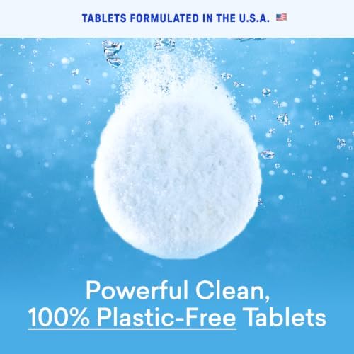 BLUELAND 100% Plastic Free Toilet Bowl Cleaner Tablets Set, Eucalyptus