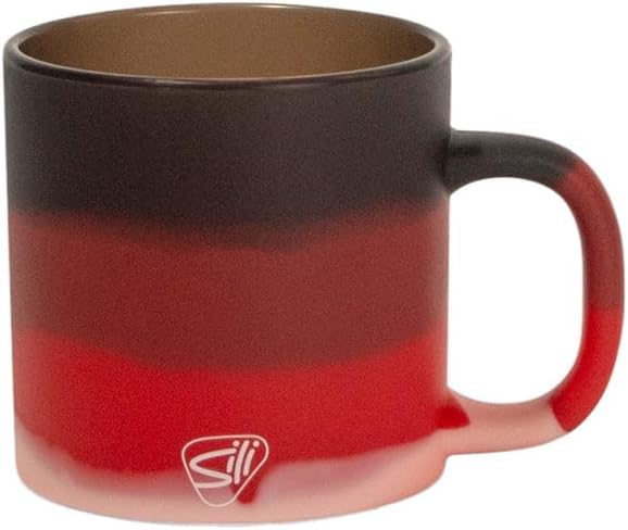 Silipint 16oz Silicone Coffee Mug – Unbreakable Dishwasher Safe Microwave Oven & Freezer Compatible Travel Mug – Non-Toxic Reusable Cup for Hot Coffee Tea or Cold Drinks (Volcano) Pack of 1