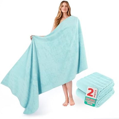 American Soft Linen 100% Cotton Luxury Turkish Towels, 2PC 35x70 Bath Sheet