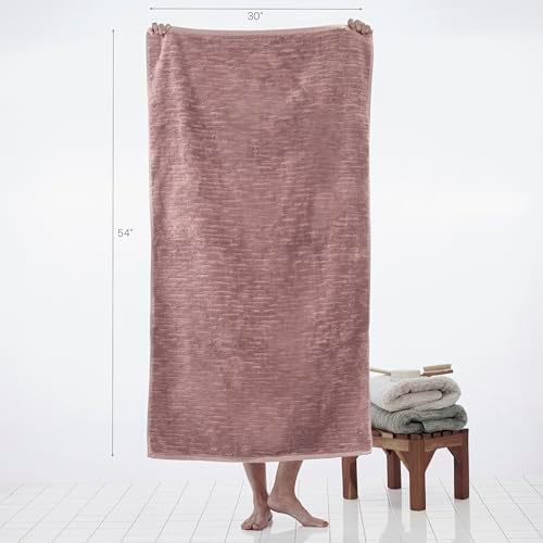 SKL Home CloudSoft Bath Towel, 100% Cotton Luxury, Clay
