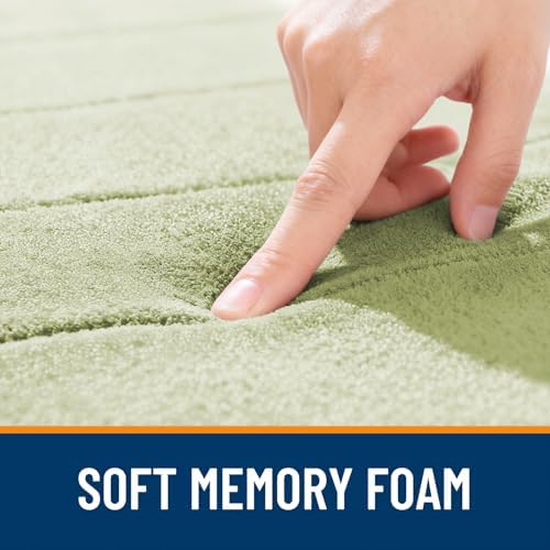 OLANLY Memory Foam Long Bathroom Rugs Runner 59x24, Super Soft Absorbent
