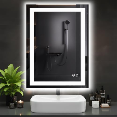 DUMOS 28.1"x36.1" LED Bathroom Mirror, Bathroom Vanity Mirror