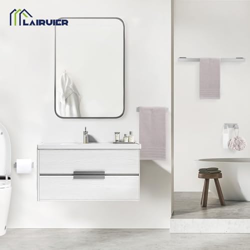 Lairuier Brushed Nickel Bathroom Accessories, 23.6 inches Towel Bar Set
