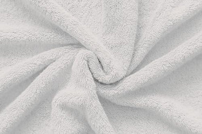 American Veteran Towel, 100% Cotton Turkish 6 Piece Towel Set, Luxury Towels Set of 6 for Bathroom Essentials, 2 Bath Towels 2 Hand Towels 2 Washcloths, Silver Grey