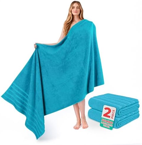 American Soft Linen 100% Cotton Luxury Turkish Towels, 2PC 35x70 Bath Sheet