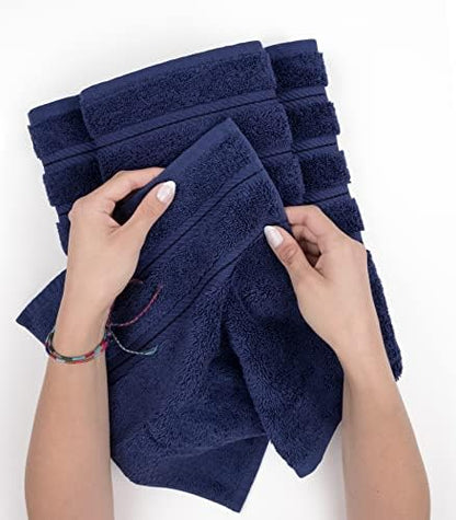 American Soft Linen 100% Cotton Luxury Turkish Towels, 6 Piece Towel Set