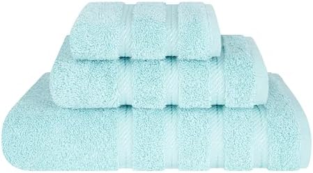 American Soft Linen 100% Cotton Luxury Turkish Towels, 3 Piece Towel Set