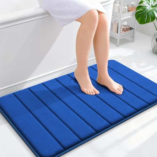 OLANLY Memory Foam Bath Mat 35x24, Super Soft and Absorbent Bathroom Rugs