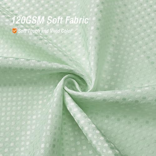 Gibelle Extra Long Mint Green Fabric Shower Curtain, 72 x 84