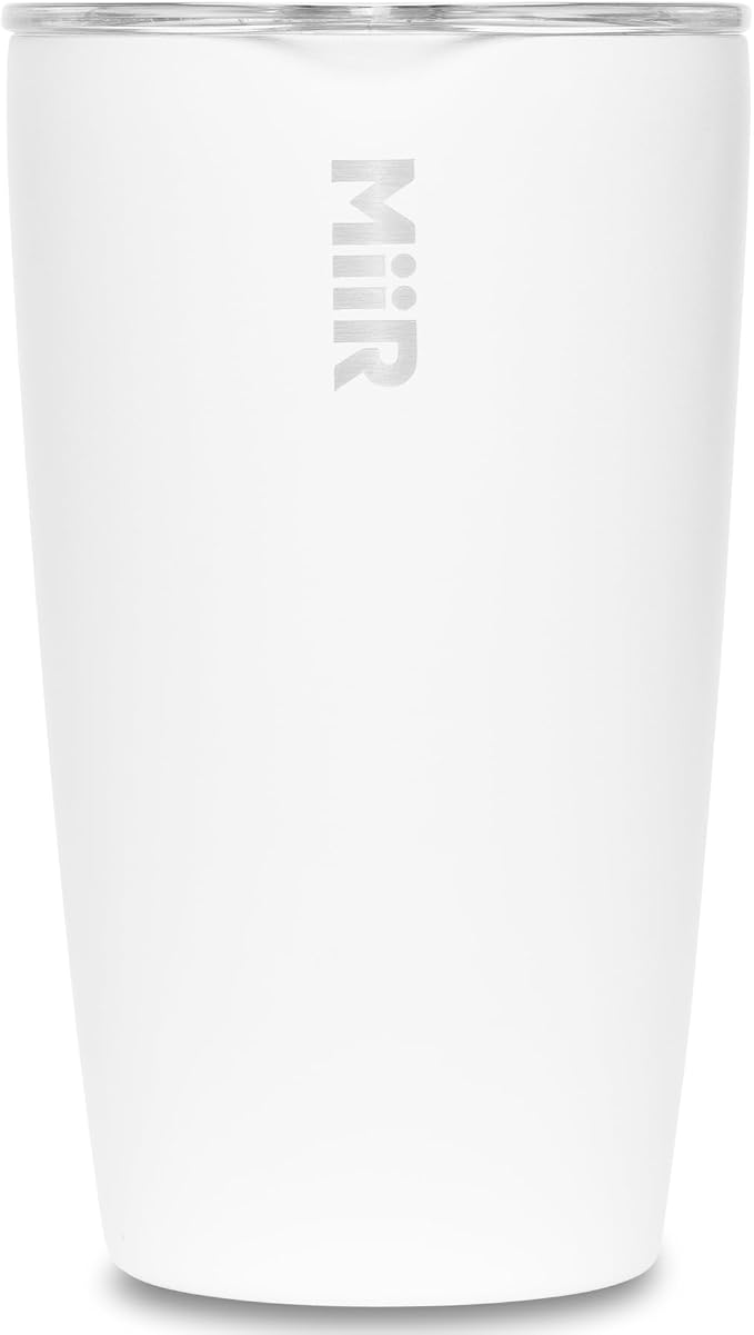 MiiR Tumbler, 12oz Insulated Stainless Steel with Press Fit Slide Lid – Splash Proof Design, Holds Hot & Cold Beverages, Stylish & Functional Cup Holder Compatible | Insulated Stainless Steel with Press Fit Slide Lid – Splash Proof Design, Holds Hot & ...