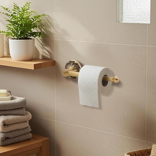 2 Pcs Antique Toilet Paper Holder Hand Towel Ring, Semi Circular