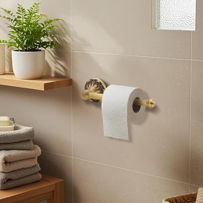 2 Pcs Antique Toilet Paper Holder Hand Towel Ring, Semi Circular