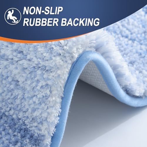OLANLY Bathroom Runner Rug 47x20, Extra Soft Absorbent Microfiber Bath Rugs