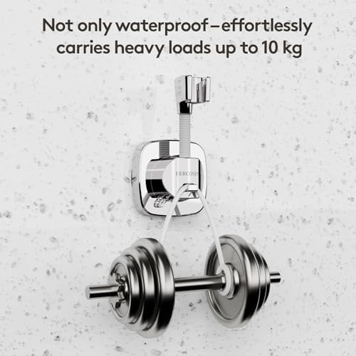 Shower Head Holder with Suction | 360° Swivel | Gray