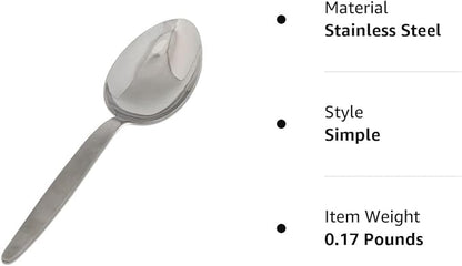 Chef Kunz Spoon | 9 inch 2.5 Tbsp18/10 Stainless Steel Silver Serving Spoons | Sauce, Basting, Quenelle, Plating, Cooking Chef Spoon, Dishwasher Safe