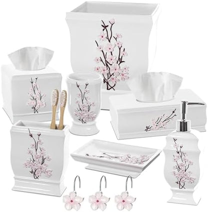 Creative Scents Vanda Shower Curtain Hooks Decorative | Set of 12