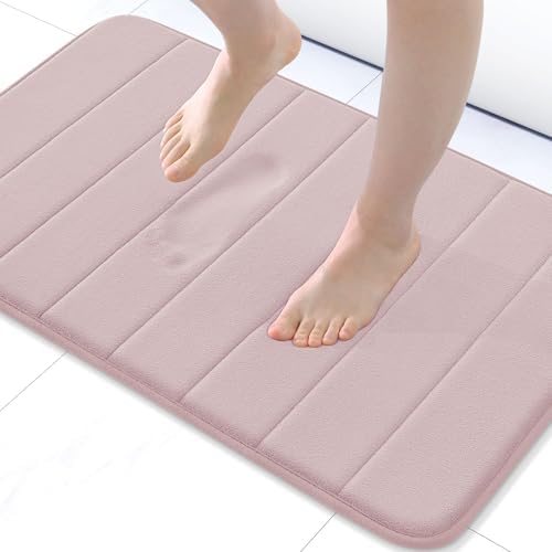 Buganda Memory Foam Bath Mat 24 x 16, Ultra Soft Absorbent Bathroom Rugs