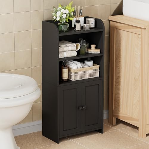 Homhedy Small Bathroom Storage Cabinet, Toilet Paper Storage Cabinet