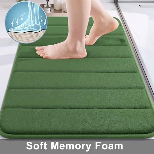 Buganda Memory Foam Bath Mat 47 x 24, Ultra Soft Absorbent Bathroom Rugs