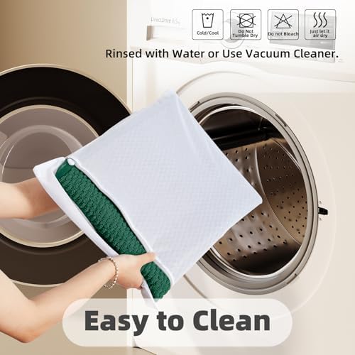 TYUU Large Bathroom Rugs Non Slip Washable Bath Rugs Super Absorbent Bathroom Rug Thin Quick Dry Low Pile Bath Mats, Dark Green 36"x60"