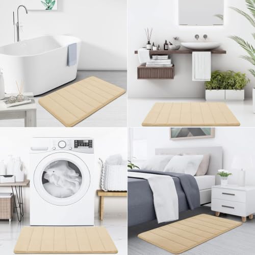 Buganda Memory Foam Bath Mat 35.4 x 24, Ultra Soft Absorbent Bathroom Rugs