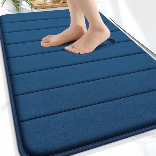 OLANLY Memory Foam Bath Mat 34x21, Super Soft and Absorbent Bathroom Rugs
